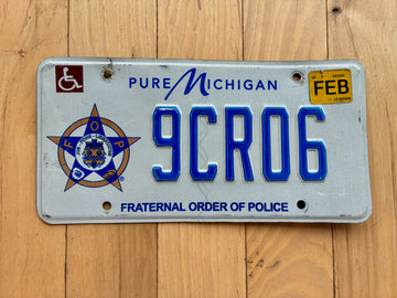 Michigan Fraternal Order of Police License Plate
