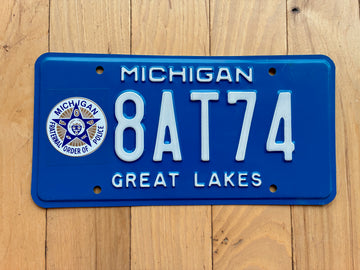 Michigan Fraternal Order of Police License Plate