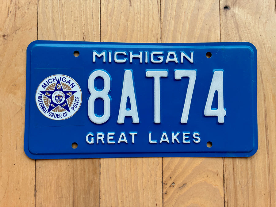 Michigan Fraternal Order of Police License Plate