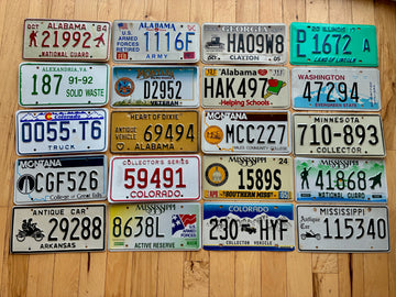 Set of 20 Specialty/ Older License Plates