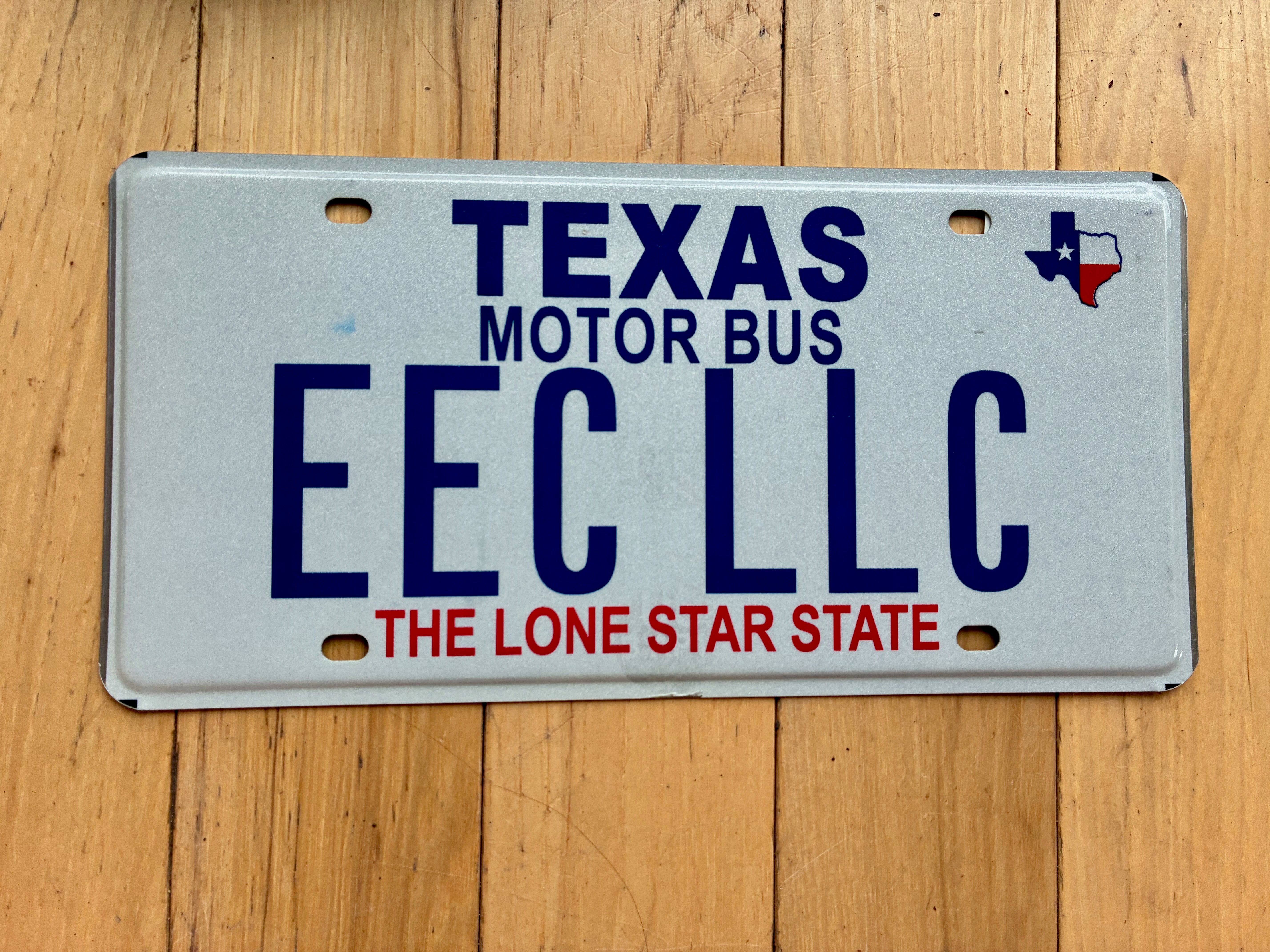 Texas Motor Bus License Plate – RusticPlates