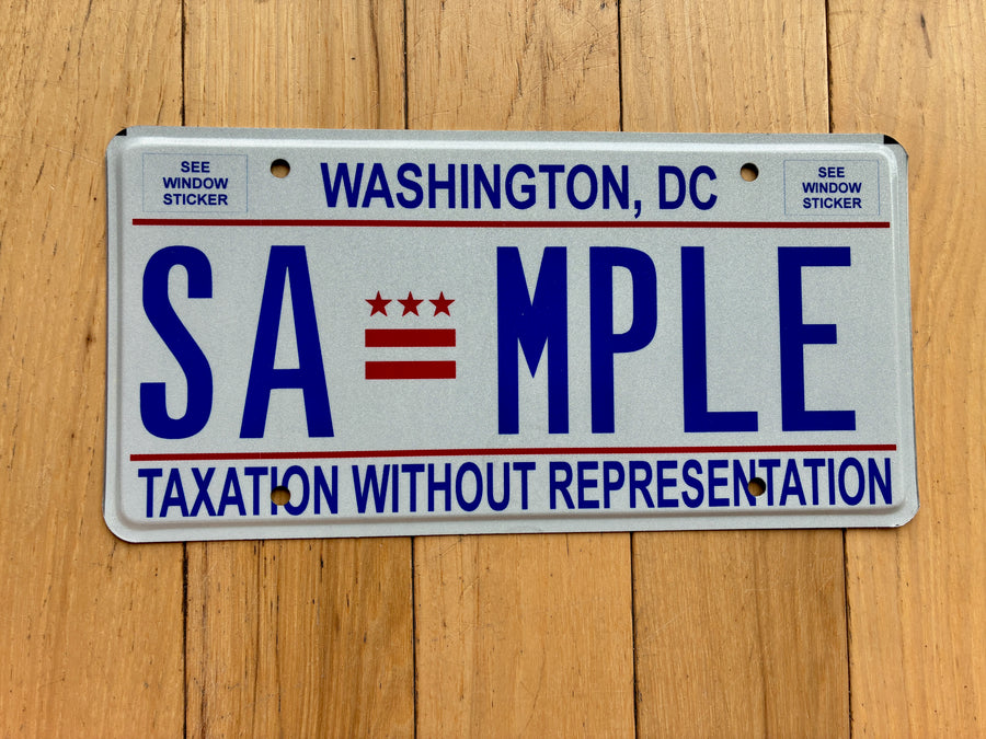 Washington DC Sample License Plate – RusticPlates