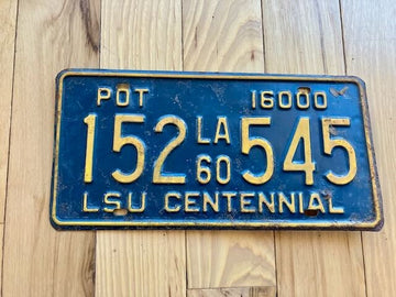 1960 Louisiana License Plate