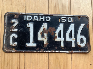 1950 Idaho License Plate