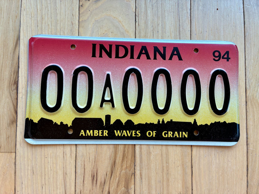 1994 Indiana Sample License Plate
