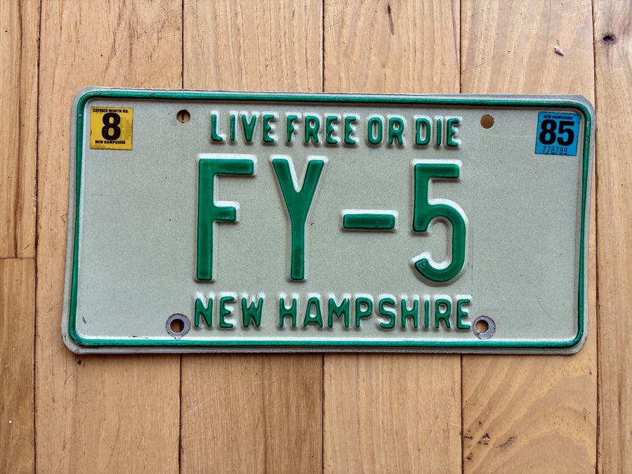 1985 New Hampshire Vanity License Plate