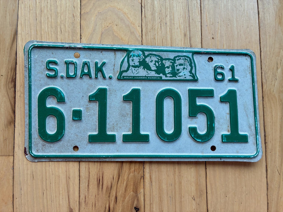 1961 South Dakota License Plate