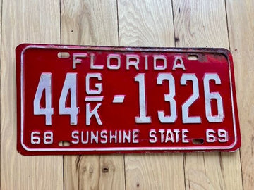1969 Florida License Plate