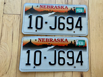 Pair of 1999 Nebraska License Plates