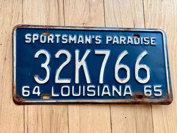 1964/ 1965 Louisiana License Plate