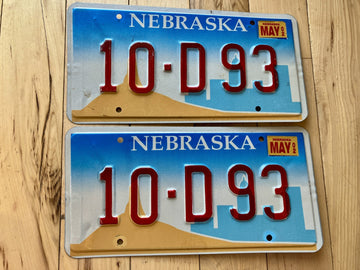Pair of 2002 Nebraska License Plates