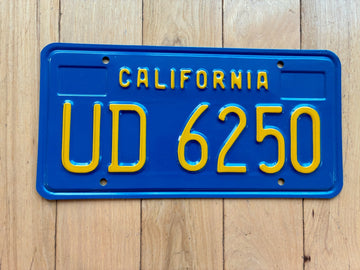 1976 California Trailer License Plate