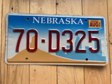 2002 Nebraska License Plate