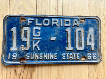 1966 Florida License Plate
