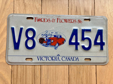 1986 Fords & Flowers License Plate