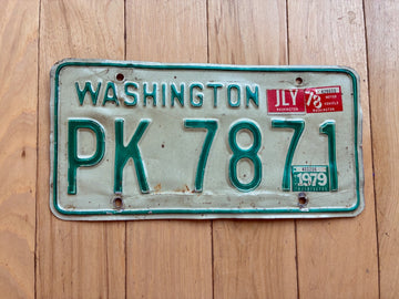 1968 to 1986 Washington State Truck License Plate - Check With DOL First For YOM