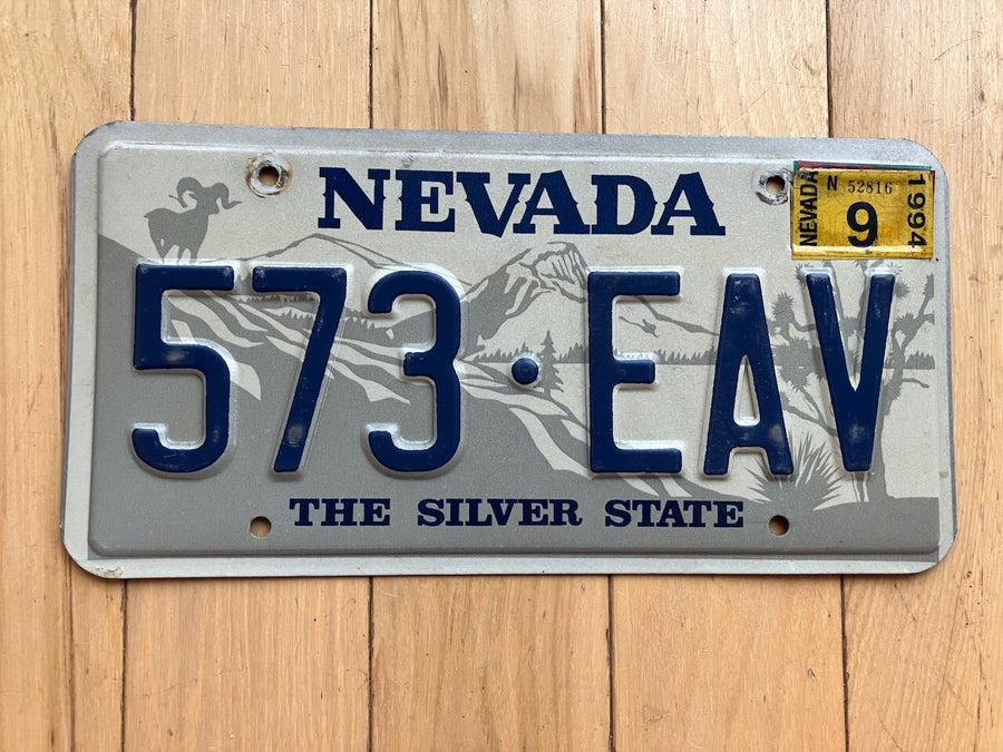 1994 Nevada License Plate