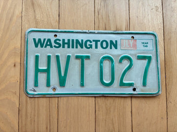 1984 to 1987 Washington State License Plate - Check With DOL First For YOM