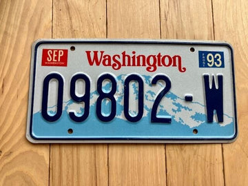 1993 Washington State Truck License Plate (Check With DOL First For YOM)