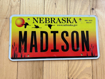 2005 Nebraska Vanity License Plate - MADISON