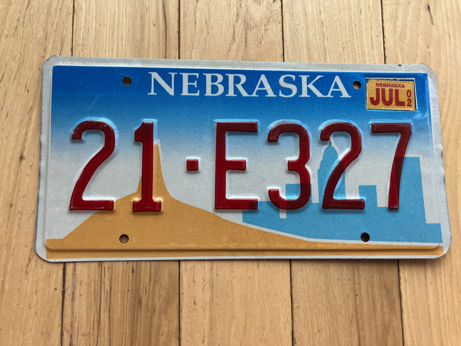 2002 Nebraska License Plate