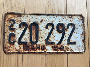 1954 Idaho License Plate