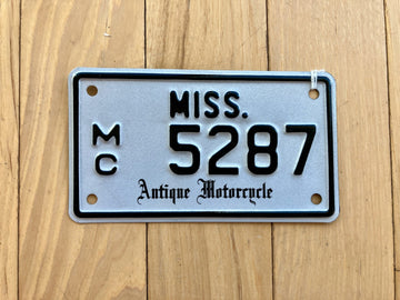 1997 Mississippi Antique Motorcycle License Plate