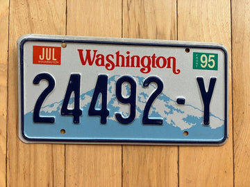 1995 Washington State Truck License Plate (Check With DOL First For YOM)