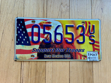 2014 New Mexico Support Our Troops License Plate