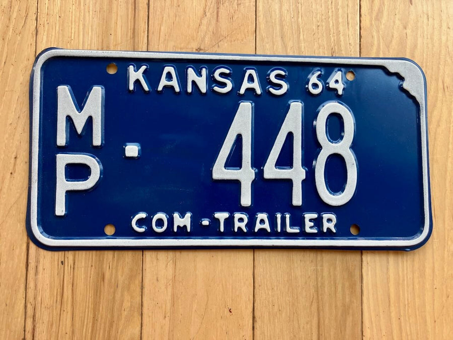 1964 Kansas Commercial Trailer License Plate