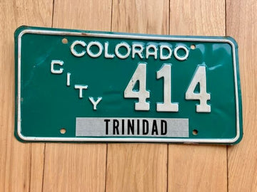 1983 to 1994 Base Colorado City License Plate