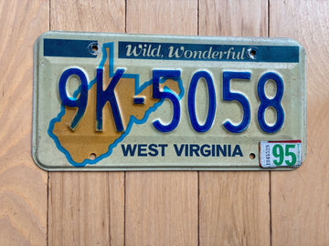 1995 West Virginia License Plate