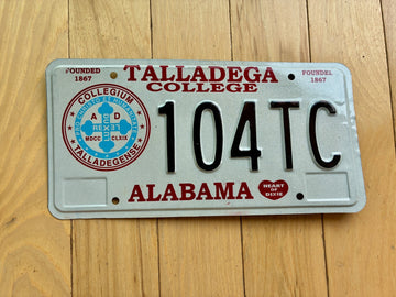 2006 Alabama Talladega College License Plate