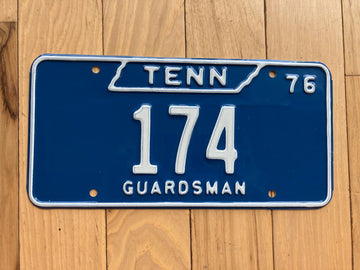 1976 Tennessee Guardsman License Plate