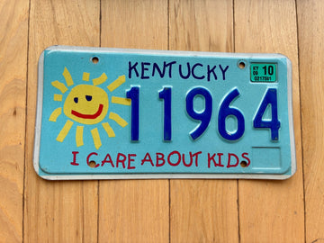 2009 Kentucky I Care About Kids License Plate