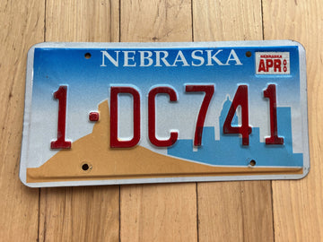 2000 Nebraska License Plate