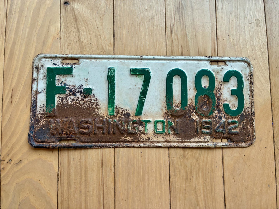 1942 Washington State License Plate