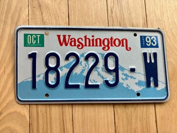 1993 Washington State Truck License Plate (Check With DOL First For YOM)