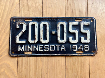 1948 Minnesota License Plate