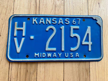1967 Kansas License Plate