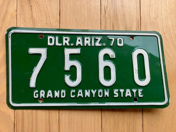 1970 Arizona Dealer License Plate