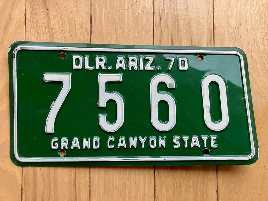 1970 Arizona Dealer License Plate