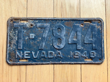 1940 Nevada License Plate