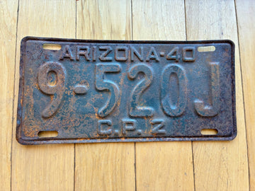1940 Arizona Mohave County License Plate (Not MVD/YOM Eligible)