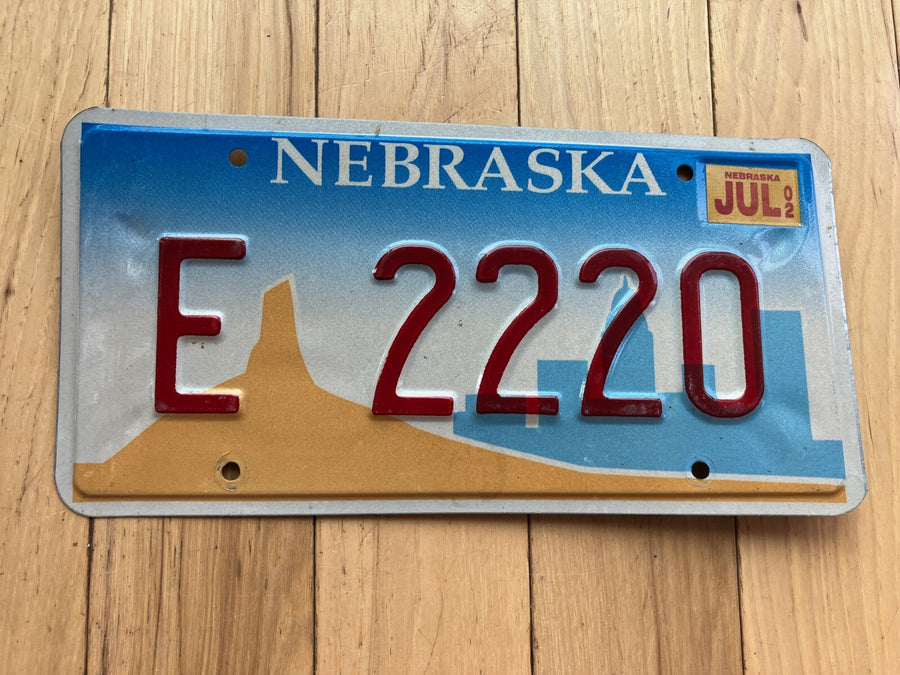 2002 Nebraska License Plate