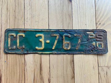 1940 Washington State Common Carrier License Plate