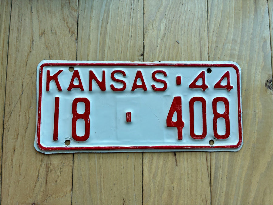 1944 Kansas License Plate
