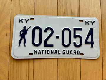 1978 Kentucky National Guard License Plate