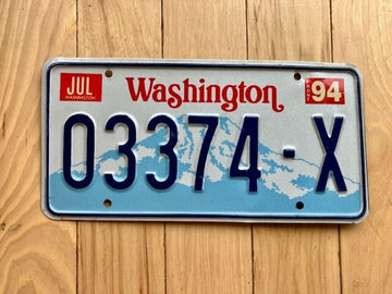 1994 Washington State Truck License Plate (Check With DOL First For YOM)