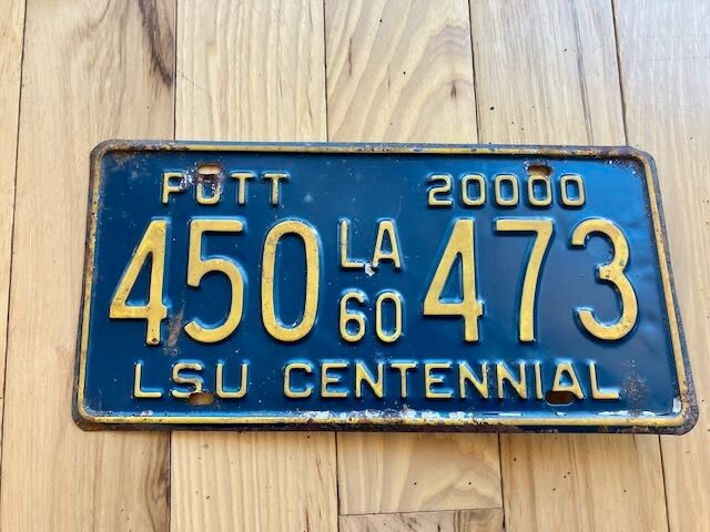 1960 Louisiana License Plate